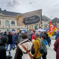 Huitième journée de mobilisation contre la réforme des retraites ce 15 mars. ©Violaine Rey/RCF Savoie