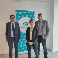 Gäelle Regnard (au centre) est la directrice du Crédit Agricole Loire/Haute-Loire depuis l'année dernière. ©RCF Haute-Loire