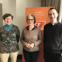 Marie-Caroline Suchon, Sabine Le Bideau et Vincent Coutin