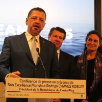 Le président du Costa Rica, Rodrigo Chaves Robles à Nice le 19 mars 2023 - RCF