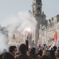 manifestation contre la réforme des retraites, le 12 février 2023 à La Rochelle - © Rémy Penet via Unsplash