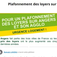EELV 49 a lancé une pétition pour obtenir le plafonnement des loyers sur Angers et sa 1ère couronne - Capture d'écran change.org