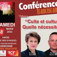 Roselyne Bachelot, en amont de la conférence des franciscains de Narbonne