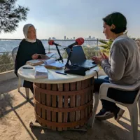 Sœur Marie, supérieure des bénédictines du mont des Oliviers à Jérusalem, avec Madeleine Vatel ©RCF