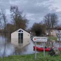 2021 RCF Anjou - La crue de la Loire (ici à Rochefort-sur-Loire, le 4 février 2021) a mis en lumière la fragilité de ses digues.
