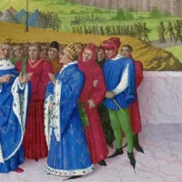 Entretien entre saint Gontran et Childebert II ©Wikimédia commons