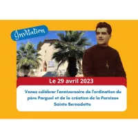 Invitation Paroisse Ste Bernadette 29 avril 2023
