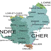 Carte du Berry. © Wikipedia.