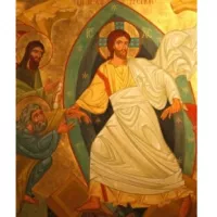La résurrection, icône de l'église de Villard les Dombes