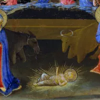 La Nativité (détail) par Zanobi Strozzi ©Wikimédia commons