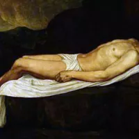 Alphonse Legros, Le Christ mort ©Wikimédia commons