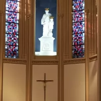 Statue de Saint Joseph couronné, dans la chapelle de Kermaria ©RCF Sud Bretagne