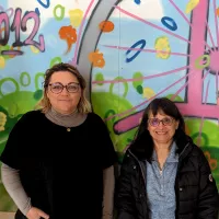 Sandrine Raynal et Nadine Delort au micro de RCF