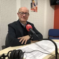 Jean-Luc Gleyze, le président du département de la Gironde au micro RCF Bordeaux ©RCF.