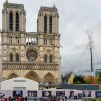 Le chantier de Notre-Dame de Paris, le 15/04/2023 ©Eric Beracassat / Hans lucas 