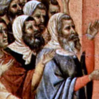 Duccio di Buoninsegna, Le Christ accusé par les pharisiens ©Wikimédia commons