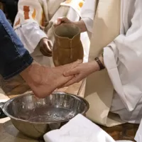 Lavement des pieds lors du Jeudi saint © Corinne Simon / Hans Lucas