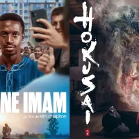 ©Affiche du film "Le Jeune imam" et "Hokusai"