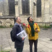 Luc Bonnin, le président de l’Association des amis de Saint-Seurin coordonne le projet Basilica en 2023 à Bordeaux.