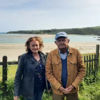 André Ollivro, son président et d'Isabelle Volante, secrétaire adjointe de  l'association de défense des victimes des marées vertes