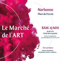 Deuxième marché de l'art à Narbonne, le samedi 13 mai