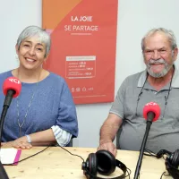 Anne Faisandier et Jean Gueit dans les studios de @Dialogue RCF