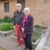 Claude Dutreix, entomologiste et Simone Sempéré artiste peintre et auteur