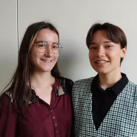 Josépha Guimbretière et Louise Dautry, membres du collectif Ignis à Cholet ©RCF Anjou