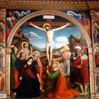 Louis Brea, Crucifixion, Monastère de Cimiez, Nice. - Par MOSSOT — Travail personnel, CC BY-SA 3.0, https://commons.wikimedia.org/w/index.php?curid=20097762
