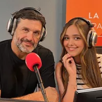 Christophe Héraut et Eyma dans les studios de RCF