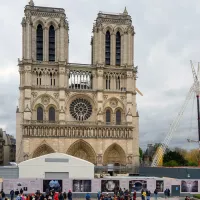 Le chantier de Notre-Dame de Paris, le 15/04/2023 ©Eric Beracassat / Hans lucas 