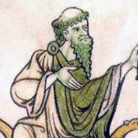 Saint Kevin et le merle, tiré d'un manuscrit irlandais du IXe ou Xe siècle ©Wikimédia commons