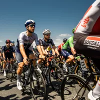 Tour de France 2021, passage des cyclistes sur le pont de Céret, étape entre Quillan et Céret © JC Milhet / Hans Lucas