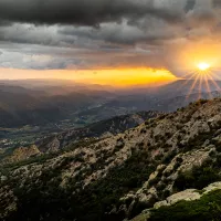 Malgré les orages récents, la vallée de l'Orb, dans l'Hérault, est en état d'alerte sécheresse renforcée depuis le 12 mai.  ©Jc Milhet / Hans Lucas