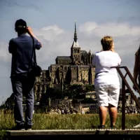 Le Mont Saint Michel fait partie des sites les plus visités de France. Martin Bertrand/Hans Lucas 