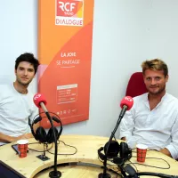 David et Thomas dans les studios ©Robert Poulain