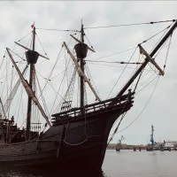 Arrivée du Nao Victoria au port de plaisance de Lorient 28/06/23 ©Lorient Océans