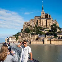 Le Mont-Saint-Michel a accueilli plus de 2,8 millions de touristes en 2022 (Photo le 12/09/2021 ©Xose Bouzas / Hans Lucas)