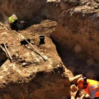 Les fouilles archéologiques à Draguignan. Photo Var Matin