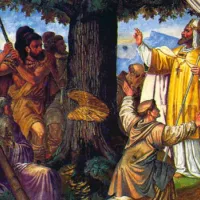 Boniface fait abattre le chêne ©Wikimédia commons