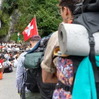 Pas moins de 30.000 pèlerins des JMJ doivent faire étape à Lourdes avant de se rendre au Portugal (Photo : Lourdes, le 25/07/2023 ©Sanctuaire Notre-Dame de Lourdes / VINCENT Pierre)