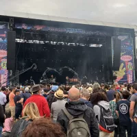 Devant la scène Grall des Vieilles Charrues jeudi soir - © Ronan Le Coz