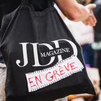 Les journalistes du JDD sont en grève depuis le 23 juin 2022 contre la nomination de Geoffroy Lejeune au poste de rédacteur en chef. ©Xose Bouzas / Hans Lucas.