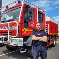 Commandant Xavier Mateyrac, chef du groupement opération du SDIS 43  © Martin Obadia