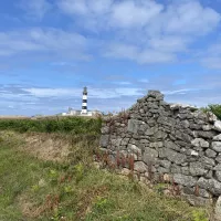 Le phare du Créac'h où se trouve le musée des phares et balises. ©Manon Deniau.