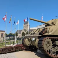 sur les traces des parachutistes américains ©Gareth Liron/RCF14 Calvados