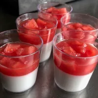 Panna cotta à la pastèque