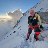 L'alpiniste Française Sophie Lavaud gravi le Mont Nanga Parbat et clôture l'ascension des quatorze sommets les plus hauts du monde. @DawaSangaysherpa