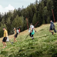 Collecte de déchets, aux Arcs, en 2023 - Yann Allegre pour Mountain Riders
