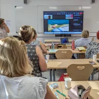 Premier cours de théologie en visio à l'UCLY Alpes Europe ©2023 RCF Haute-Savoie